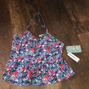 old navy floral bathing suit top